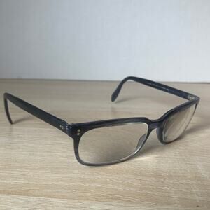 Oliver Peoples OV5102 1209 Denison Eyeglasses Blue Transparent Black Striped